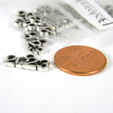 Antique Silver Pewter 2023 New Year 5/8 x 3/8 inch (16mm x 9mm) Graduation Number Jewelry Pendant Charms with Top Loop~Sold Individually