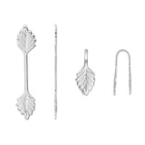 Plated Brass Metal Leaf Shaped 29mm Long Fold Over Glue On Jewelry Finding Bails To Make Pendants & Charms for Undrilled Items~Sold Individually
