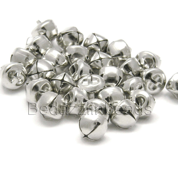 Round 10mm 3/8 inch Iron Craft Jingle Bells With Loop to Use as Dangle Charms~Sold Individually
