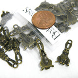 Antiqued Bronze 1 inch Sitting Easter Bunny Rabbit Pendant Charms Antique Plated over Pewter Base Metal with 1.8mm Ring Loop Hole~Sold Individually