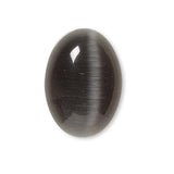 Grade A Glass Cat's Eye 14mm x 10mm Domed Oval Flat Back Cabochon Embellishment Pieces for Jewelry, Mosaics, Wire Wrapping and other Crafts~Sold Individually