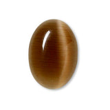 Grade A Glass Cat's Eye 14mm x 10mm Domed Oval Flat Back Cabochon Embellishment Pieces for Jewelry, Mosaics, Wire Wrapping and other Crafts~Sold Individually
