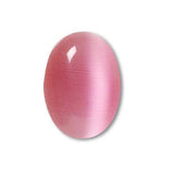 Grade A Glass Cat's Eye 14mm x 10mm Domed Oval Flat Back Cabochon Embellishment Pieces for Jewelry, Mosaics, Wire Wrapping and other Crafts~Sold Individually