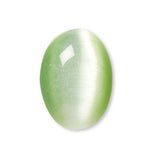 Grade A Glass Cat's Eye 14mm x 10mm Domed Oval Flat Back Cabochon Embellishment Pieces for Jewelry, Mosaics, Wire Wrapping and other Crafts~Sold Individually