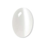 Grade A Glass Cat's Eye 14mm x 10mm Domed Oval Flat Back Cabochon Embellishment Pieces for Jewelry, Mosaics, Wire Wrapping and other Crafts~Sold Individually