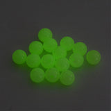 Luminous Light Pale Green Bright Glow in the Dark Plastic Acrylic Round Loose Glowing GID Jewelry Beads with Holes~Sold Individually