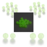 Luminous Light Pale Green Bright Glow in the Dark Plastic Acrylic Round Loose Glowing GID Jewelry Beads with Holes~Sold Individually