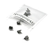 Surgical 304 Grade Stainless Steel Flat Ribbon Crimp End Findings with Teeth~Sold Individually
