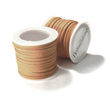 15 Foot Spool Faux Flat Suede Lace Cord 3mm Wide 20 Pound Test Imitation Leather~Sold Individually