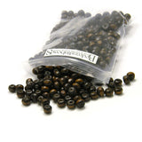 Dark Brown Coated Boxwood Wooden Wood Round Rondelle Craft Beads in Small-Big Sizes~Sold Individually