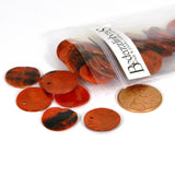 Iridescent Mussel Sea Shell Flat Round Coin Drop Charm Thin Disc Beads w/Hole~Sold Individually