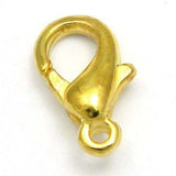 10mm Little Lobster Claw Clasps With Lever & Closed Loop Jewelry Findings Plated Over a Pewter Base Metal~Sold Individually