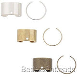 Adjustable Clip on Cuff Hoop Earring Findings with Hole for Dangle Charms~Sold Individually