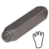 Steel Design Stamp Punch Tool to Embellish Metal, Plastic, Jewelry Blanks, Clay+