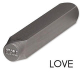 Steel Design Stamp Punch Tool to Embellish Metal, Plastic, Jewelry Blanks, Clay+