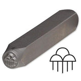 Steel Design Stamp Punch Tool to Embellish Metal, Plastic, Jewelry Blanks, Clay+