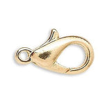 Little 12mm Lobster Claw Clasp Jewelry Findings W/ Loop Plated Pewter Metal~Sold Individually