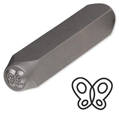 Steel Design Stamp Punch Tool to Embellish Metal, Plastic, Jewelry Blanks, Clay+