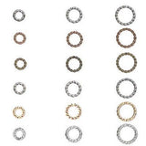 Plated Fancy Twisted Open 16 Gauge Round Ring Jumprings~Sold Individually