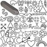 Steel Design Stamp Punch Tool to Embellish Metal, Plastic, Jewelry Blanks, Clay+