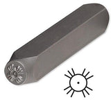 Steel Design Stamp Punch Tool to Embellish Metal, Plastic, Jewelry Blanks, Clay+