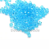 4mm Glass Double Cone Faceted Bicone Beads~Sold Individually