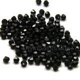 4mm Glass Double Cone Faceted Bicone Beads~Sold Individually