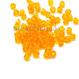 4mm Glass Double Cone Faceted Bicone Beads~Sold Individually