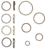 Steel Round Split Rings Small - Big Double Ring Keyring Findings~Sold Individually
