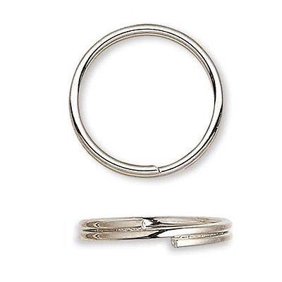 Steel Round Split Rings Small - Big Double Ring Keyring Findings~Sold Individually