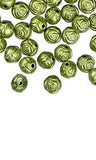 Rose Shaped 8mm Plastic Metallic Coated Acrylic Rosebud Flower Beads~Sold Individually