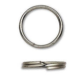 Steel Round Split Rings Small - Big Double Ring Keyring Findings~Sold Individually