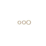 Round 22 Gauge 0.64mm Open Jump Ring Findings Plated Brass Metal Jumprings~Sold Individually