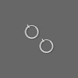 1/2 inch Little Clip on Hoop Earrings W/ Spring Closure for Pierced Look~Sold Individually