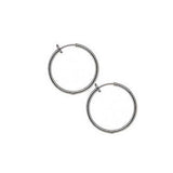 1 inch Clip on Hoop Earrings With Spring Closure for a Pierced Look~Sold Individually