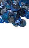 Iridescent Mussel Sea Shell Flat Round Coin Drop Charm Thin Disc Beads w/Hole~Sold Individually