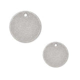 Flat Round Circle Blank Coin Engravable Stamping Charms Plated Brass Metal~Sold Individually