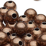Antique Copper Finished Steel Metal Round Spacer Accent Beads Available in 2.5mm, 3mm, 4mm, 6mm & 8mm~Sold Individually
