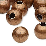 Antique Copper Finished Steel Metal Round Spacer Accent Beads Available in 2.5mm, 3mm, 4mm, 6mm & 8mm~Sold Individually