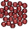 Rose Shaped 8mm Plastic Metallic Coated Acrylic Rosebud Flower Beads~Sold Individually