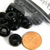 Big 13mm x 7mm Plastic Acrylic European Spacer Rondelle Jewelry Craft Beads with a 5mm Hole in Opaque Colors~Sold Individually