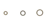 Plated Fancy Twisted Open 16 Gauge Round Ring Jumprings~Sold Individually