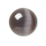 Grade A 12mm (1/2 inch) x 3mm Glass Cat's Eye Round Domed Flat Back Cabochon Embellishments with Defined Eyes~Sold Individually