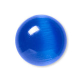 Grade A 12mm (1/2 inch) x 3mm Glass Cat's Eye Round Domed Flat Back Cabochon Embellishments with Defined Eyes~Sold Individually