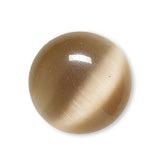 Grade A 12mm (1/2 inch) x 3mm Glass Cat's Eye Round Domed Flat Back Cabochon Embellishments with Defined Eyes~Sold Individually