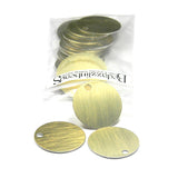 Blank 1 inch (25mm) Flat Round Blank Anodized Aluminum Coin Charms for Stamping or Engraving~Sold Individually