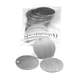 Blank 1 inch (25mm) Flat Round Blank Anodized Aluminum Coin Charms for Stamping or Engraving~Sold Individually