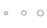 Plated Fancy Twisted Open 16 Gauge Round Ring Jumprings~Sold Individually