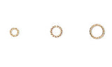Plated Fancy Twisted Open 16 Gauge Round Ring Jumprings~Sold Individually