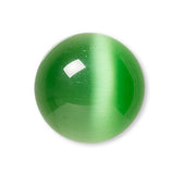 Grade A 12mm (1/2 inch) x 3mm Glass Cat's Eye Round Domed Flat Back Cabochon Embellishments with Defined Eyes~Sold Individually